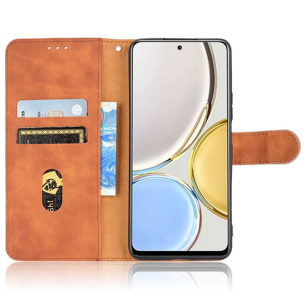 For Honor X9 5G/X30/Magic4 Lite 5G PU Leather Stand Flip Cover Skin-touch Feeling Shockproof TPU Inner Shell Wallet Phone Case