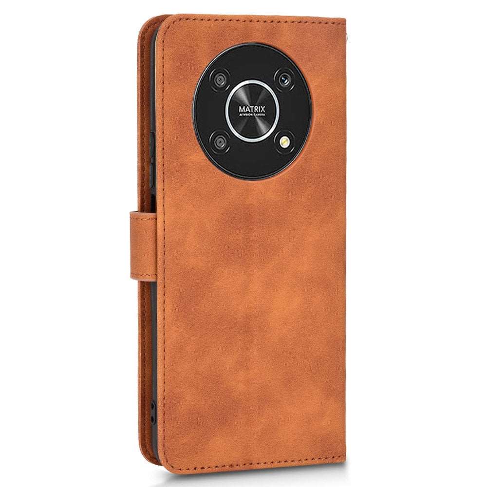 For Honor X9 5G/X30/Magic4 Lite 5G PU Leather Stand Flip Cover Skin-touch Feeling Shockproof TPU Inner Shell Wallet Phone Case