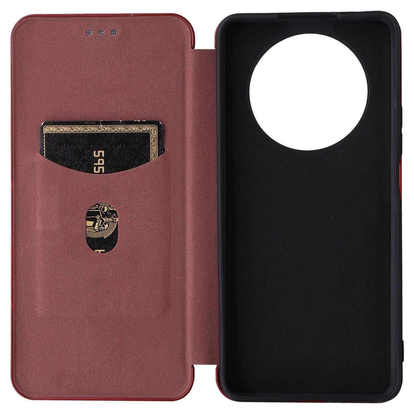 For Honor X9 5G/X30/Magic4 Lite 5G Carbon Fiber Texture PU Leather Soft TPU Folio Flip Cover Card Slot Stand Magnetic Auto-absorbed Case