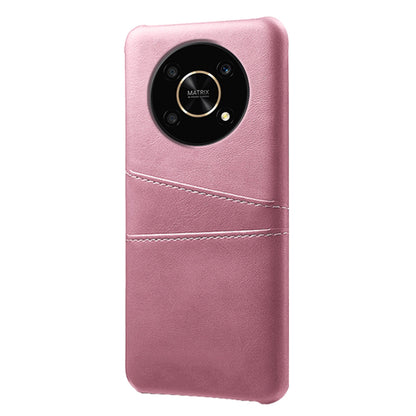 For Honor X30/Magic4 Lite 5G/X9 4G/5G Phone Case with Two Card Slots Wear-resistant PU Leather Coated Hard PC Protector Cover