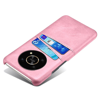 For Honor X30/Magic4 Lite 5G/X9 4G/5G Phone Case with Two Card Slots Wear-resistant PU Leather Coated Hard PC Protector Cover