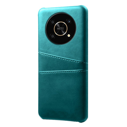 For Honor X30/Magic4 Lite 5G/X9 4G/5G Phone Case with Two Card Slots Wear-resistant PU Leather Coated Hard PC Protector Cover