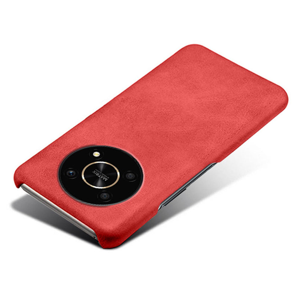 For Honor X30/Magic4 Lite 5G/X9 5G/X9 4G Slim Thin Phone Cover Scratch-resistant Textured PU Leather Coated PC Phone Case