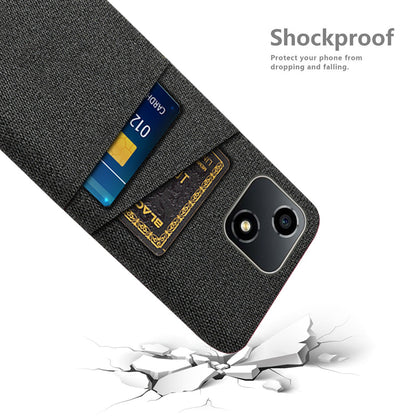 For Honor Play 30 5G Anti-scratch Phone Case Cloth Texture Shockproof Dual Card Slots PC Protective Cover