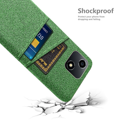 For Honor Play 30 5G Anti-scratch Phone Case Cloth Texture Shockproof Dual Card Slots PC Protective Cover