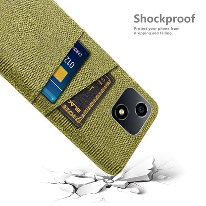 For Honor Play 30 5G Anti-scratch Phone Case Cloth Texture Shockproof Dual Card Slots PC Protective Cover