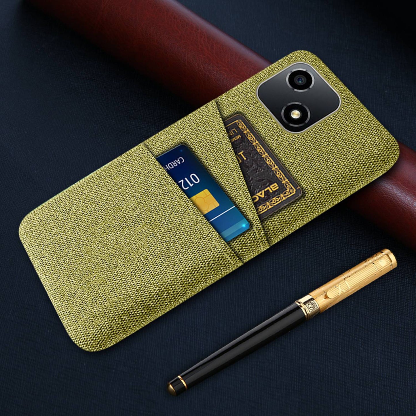 For Honor Play 30 5G Anti-scratch Phone Case Cloth Texture Shockproof Dual Card Slots PC Protective Cover