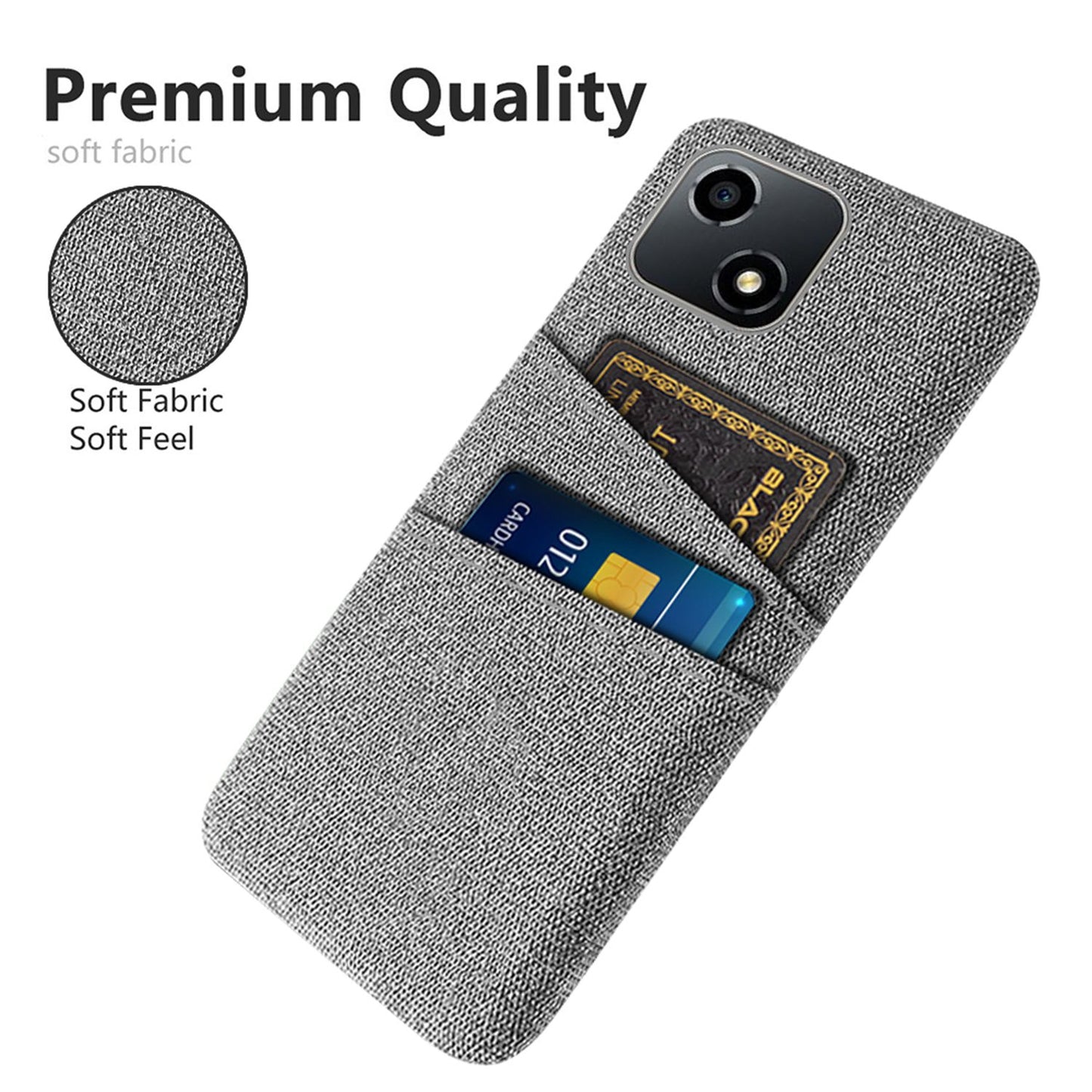 For Honor Play 30 5G Anti-scratch Phone Case Cloth Texture Shockproof Dual Card Slots PC Protective Cover