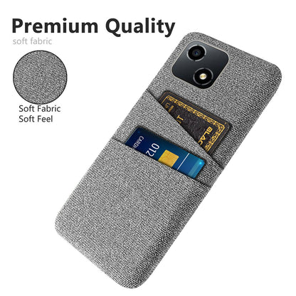 For Honor Play 30 5G Anti-scratch Phone Case Cloth Texture Shockproof Dual Card Slots PC Protective Cover