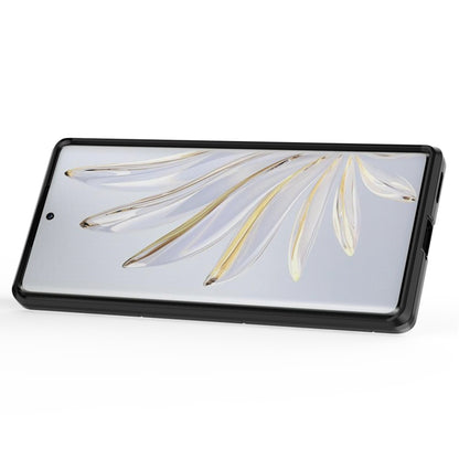 For Honor 70 5G TPU+PC Anti-fall Protective Phone Case Military Grade Armor Ring Holder Kickstand Back Shell