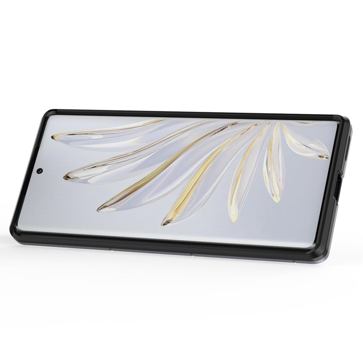 For Honor 70 5G TPU+PC Anti-fall Protective Phone Case Military Grade Armor Ring Holder Kickstand Back Shell