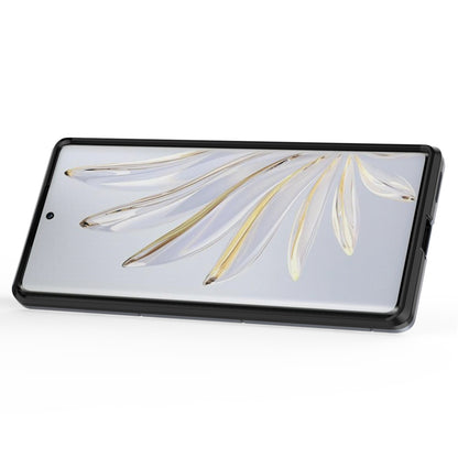 For Honor 70 5G TPU+PC Anti-fall Protective Phone Case Military Grade Armor Ring Holder Kickstand Back Shell