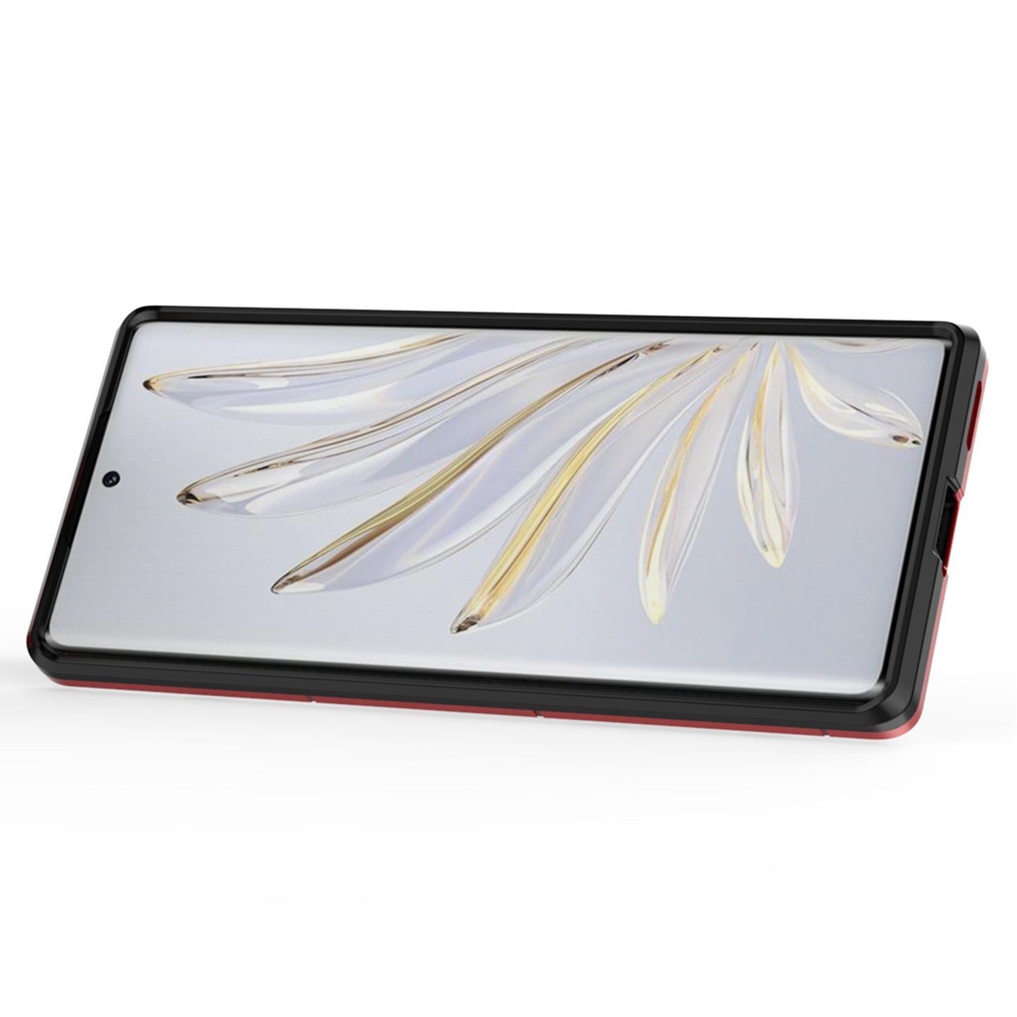 For Honor 70 5G TPU+PC Anti-fall Protective Phone Case Military Grade Armor Ring Holder Kickstand Back Shell