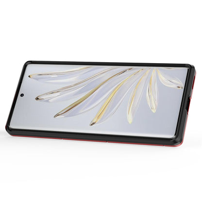 For Honor 70 5G TPU+PC Anti-fall Protective Phone Case Military Grade Armor Ring Holder Kickstand Back Shell