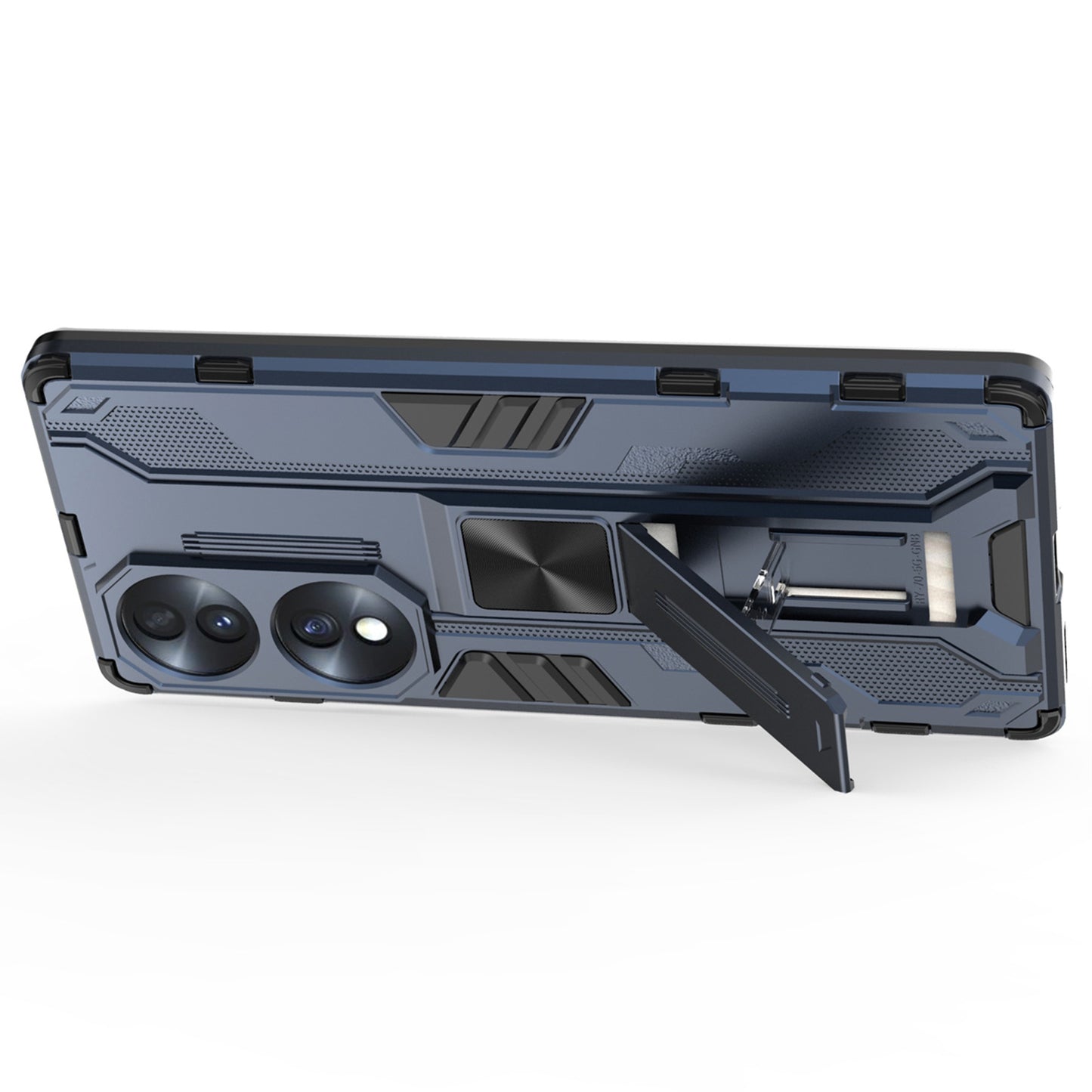 For Honor 70 5G Phone Case Kickstand Hard PC Soft TPU Dual Layer Anti-Slip Rugged Protective Cover