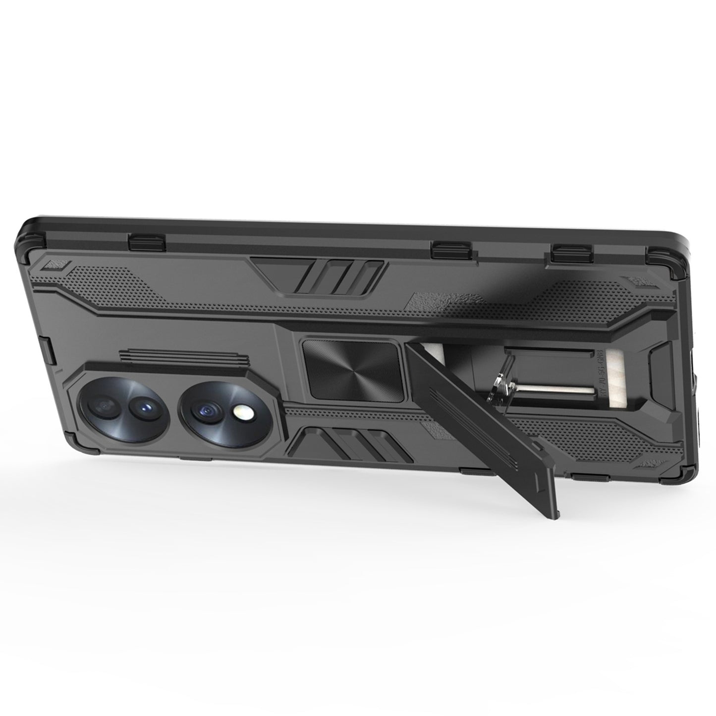 For Honor 70 5G Phone Case Kickstand Hard PC Soft TPU Dual Layer Anti-Slip Rugged Protective Cover
