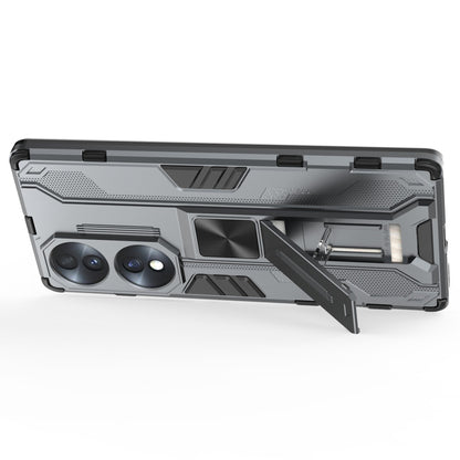 For Honor 70 5G Phone Case Kickstand Hard PC Soft TPU Dual Layer Anti-Slip Rugged Protective Cover
