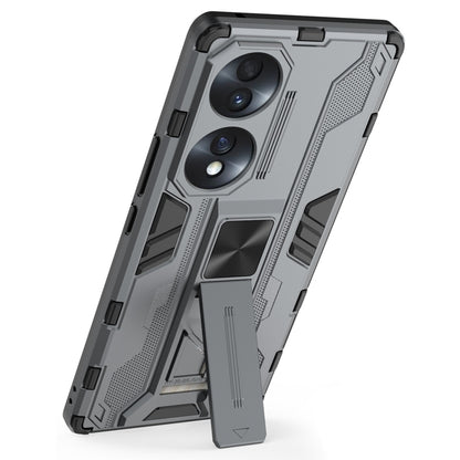 For Honor 70 5G Phone Case Kickstand Hard PC Soft TPU Dual Layer Anti-Slip Rugged Protective Cover
