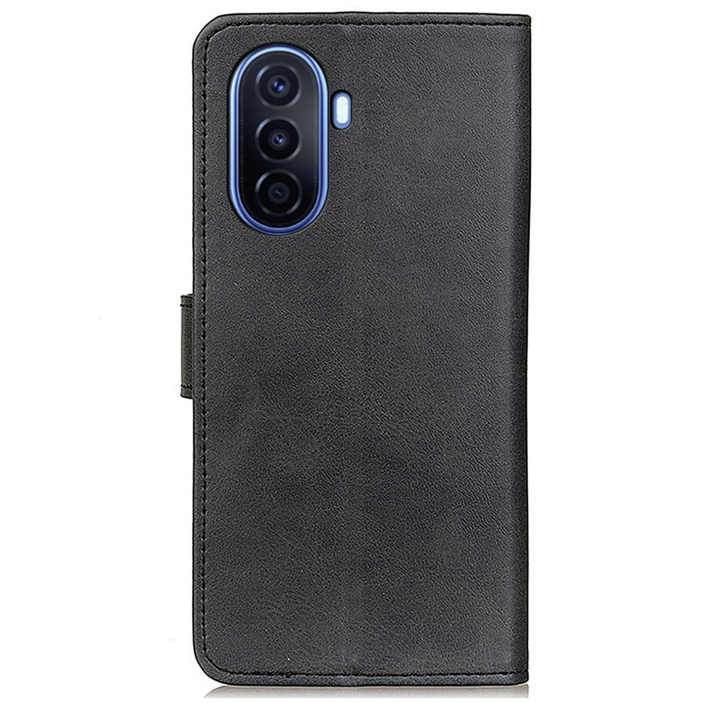 For Huawei nova Y70 Plus/Y70 4G Shockproof PU Leather Stand Phone Case Full Coverage Wallet Protective Cover