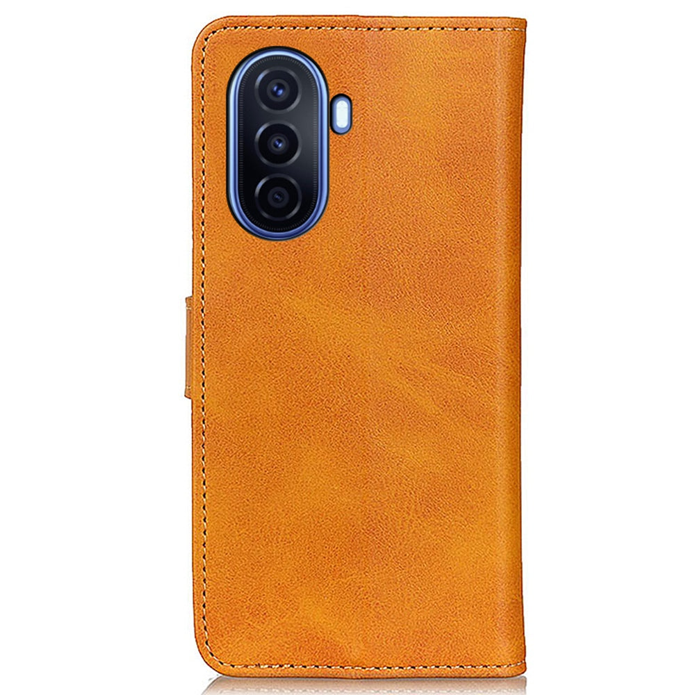 For Huawei nova Y70 Plus/Y70 4G Shockproof PU Leather Stand Phone Case Full Coverage Wallet Protective Cover