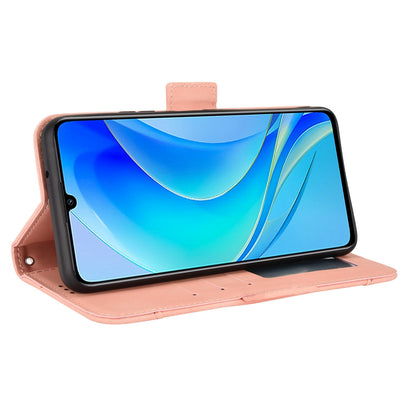 For Huawei nova Y70 4G/nova Y70 Plus 4G Anti-wear PU Leather Case Wallet Stand Anti-shock Phone Cover with Multiple Card Slots