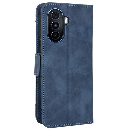For Huawei nova Y70 4G/nova Y70 Plus 4G Anti-wear PU Leather Case Wallet Stand Anti-shock Phone Cover with Multiple Card Slots