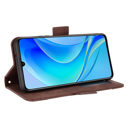 For Huawei nova Y70 4G/nova Y70 Plus 4G Anti-wear PU Leather Case Wallet Stand Anti-shock Phone Cover with Multiple Card Slots