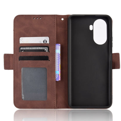 For Huawei nova Y70 4G/nova Y70 Plus 4G Anti-wear PU Leather Case Wallet Stand Anti-shock Phone Cover with Multiple Card Slots