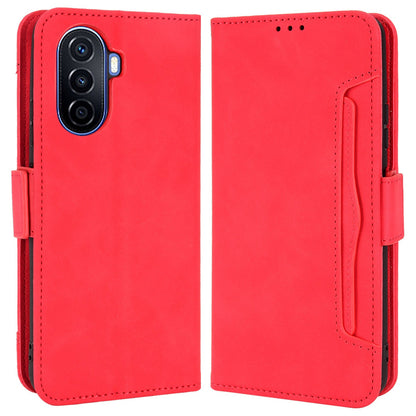 For Huawei nova Y70 4G/nova Y70 Plus 4G Anti-wear PU Leather Case Wallet Stand Anti-shock Phone Cover with Multiple Card Slots