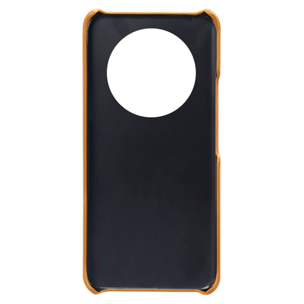 For Honor X40 5G PU Leather Coated Hard PC Hybrid Phone Case Shockproof Anti-Scratch Dual Card Slots Cover