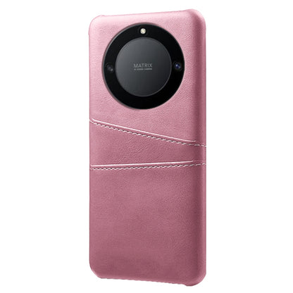 For Honor X40 5G PU Leather Coated Hard PC Hybrid Phone Case Shockproof Anti-Scratch Dual Card Slots Cover
