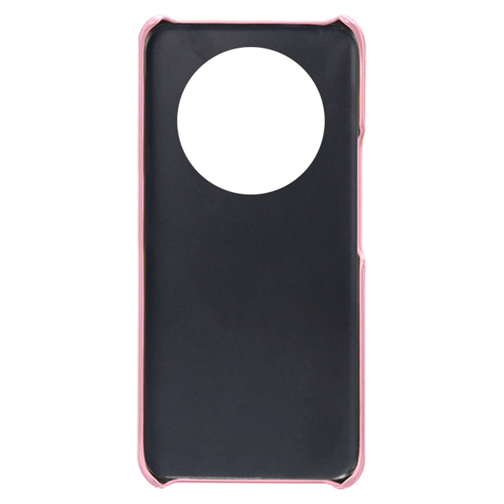 For Honor X40 5G PU Leather Coated Hard PC Hybrid Phone Case Shockproof Anti-Scratch Dual Card Slots Cover