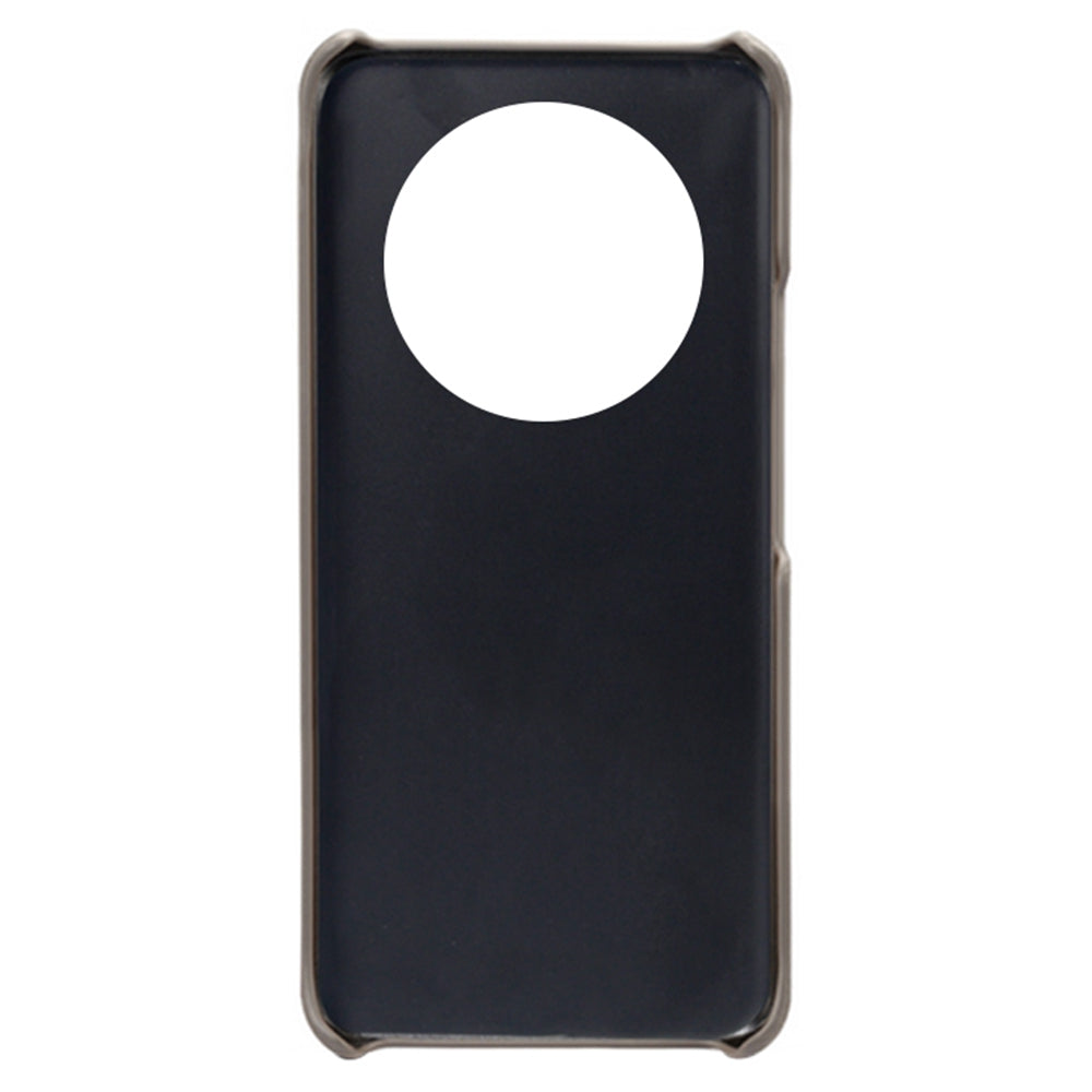 For Honor X40 5G PU Leather Coated Hard PC Hybrid Phone Case Shockproof Anti-Scratch Dual Card Slots Cover