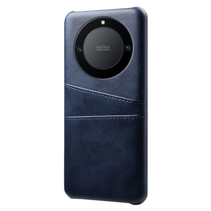 For Honor X40 5G PU Leather Coated Hard PC Hybrid Phone Case Shockproof Anti-Scratch Dual Card Slots Cover