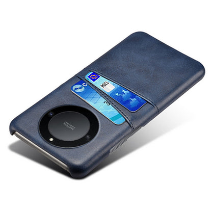 For Honor X40 5G PU Leather Coated Hard PC Hybrid Phone Case Shockproof Anti-Scratch Dual Card Slots Cover