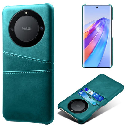 For Honor X40 5G PU Leather Coated Hard PC Hybrid Phone Case Shockproof Anti-Scratch Dual Card Slots Cover