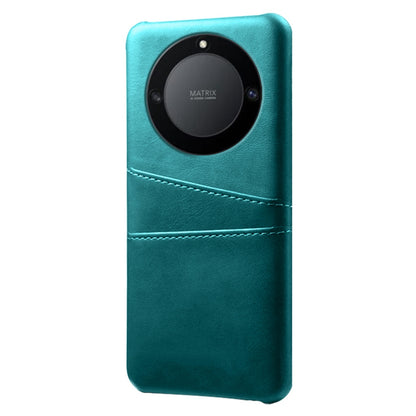 For Honor X40 5G PU Leather Coated Hard PC Hybrid Phone Case Shockproof Anti-Scratch Dual Card Slots Cover