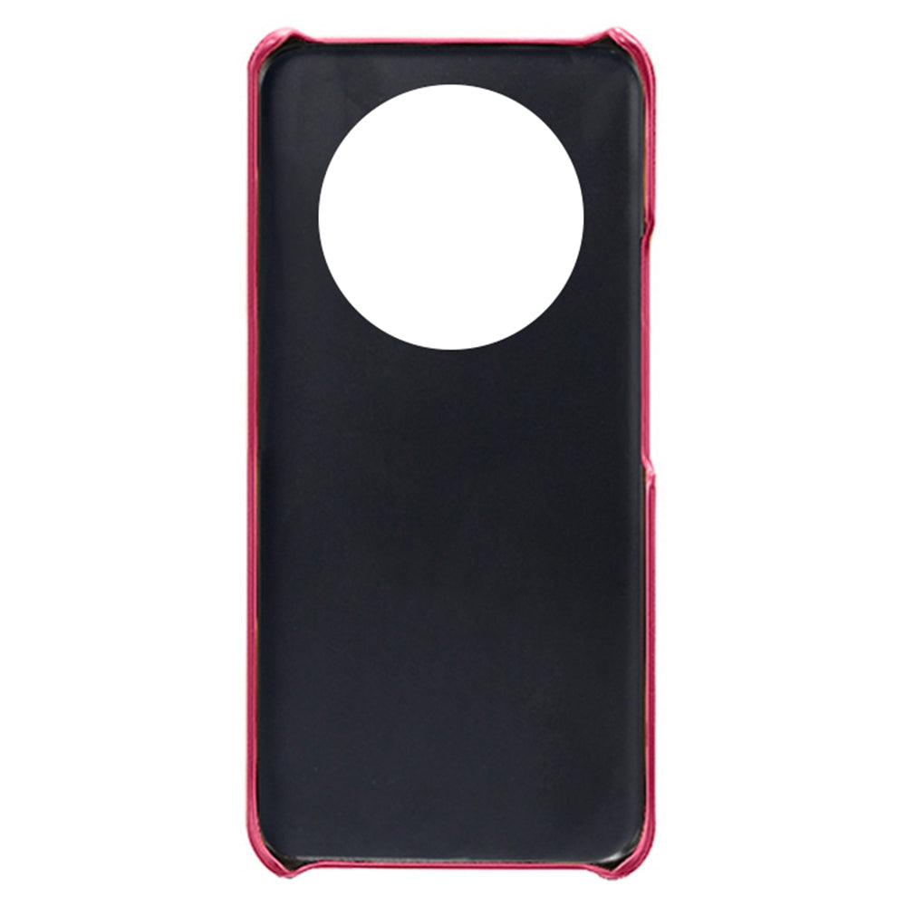 For Honor X40 5G PU Leather Coated Hard PC Hybrid Phone Case Shockproof Anti-Scratch Dual Card Slots Cover