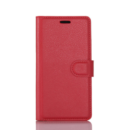For Huawei P8 Lite (2017) / Honor 8 Lite Litchi Grain Leather Case 3 Card Holders with 1 Cash Pocket Wallet