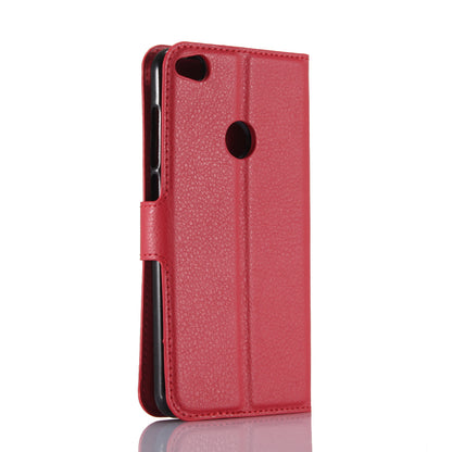 For Huawei P8 Lite (2017) / Honor 8 Lite Litchi Grain Leather Case 3 Card Holders with 1 Cash Pocket Wallet