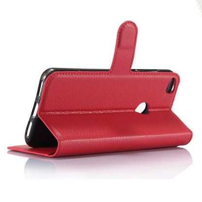 For Huawei P8 Lite (2017) / Honor 8 Lite Litchi Grain Leather Case 3 Card Holders with 1 Cash Pocket Wallet