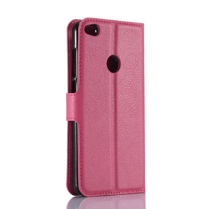 For Huawei P8 Lite (2017) / Honor 8 Lite Litchi Grain Leather Case 3 Card Holders with 1 Cash Pocket Wallet