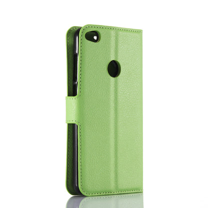 For Huawei P8 Lite (2017) / Honor 8 Lite Litchi Grain Leather Case 3 Card Holders with 1 Cash Pocket Wallet
