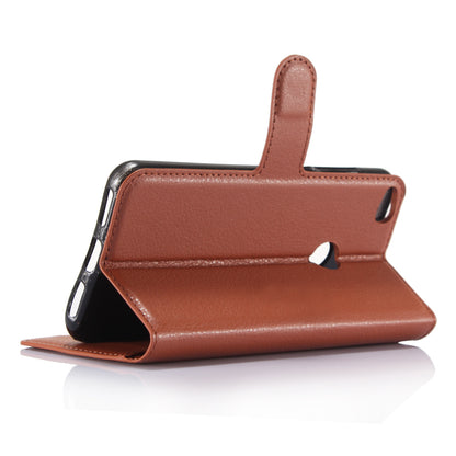For Huawei P8 Lite (2017) / Honor 8 Lite Litchi Grain Leather Case 3 Card Holders with 1 Cash Pocket Wallet