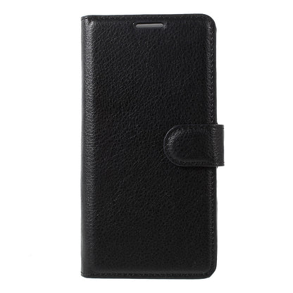 For Huawei P10 Litchi Skin Leather Stand Cover with Separated Wallet Design Anti-Collision Protection
