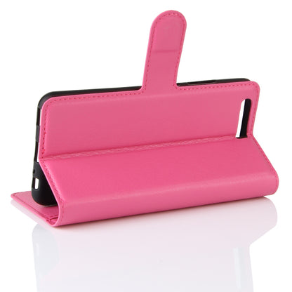 For Huawei P10 Litchi Skin Leather Stand Cover with Separated Wallet Design Anti-Collision Protection