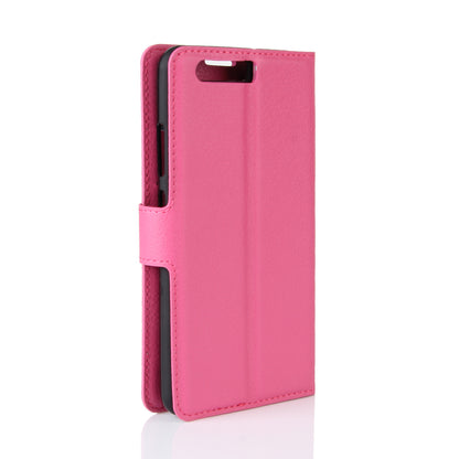 For Huawei P10 Litchi Skin Leather Stand Cover with Separated Wallet Design Anti-Collision Protection