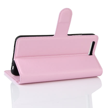 For Huawei P10 Litchi Skin Leather Stand Cover with Separated Wallet Design Anti-Collision Protection