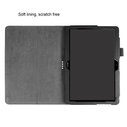 For Huawei MediaPad T3 10 Anti-Scratch Stylish Shockproof Litchi Skin Leather Case with Supporting Stand