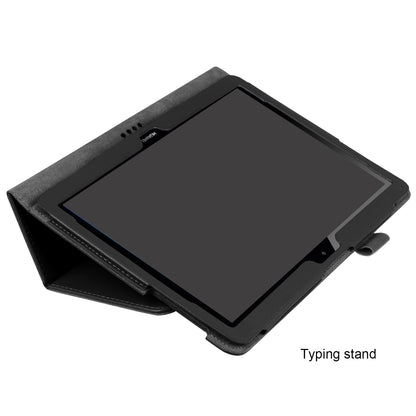 For Huawei MediaPad T3 10 Anti-Scratch Stylish Shockproof Litchi Skin Leather Case with Supporting Stand
